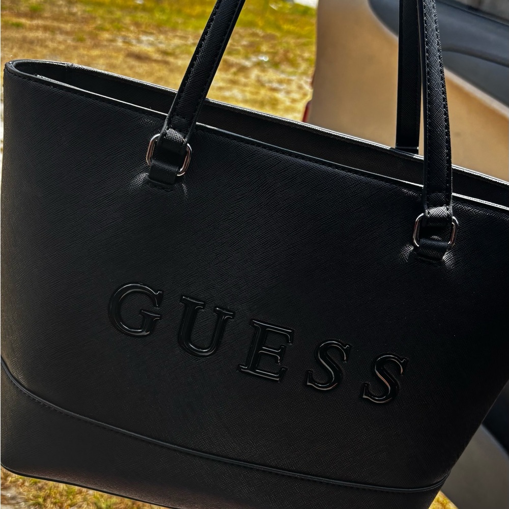 GUESS Black Tote Bag